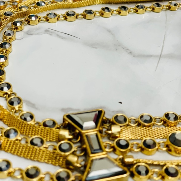 Marc Jacobs 6 layer chain necklace with side Bow - Picture 9 of 14